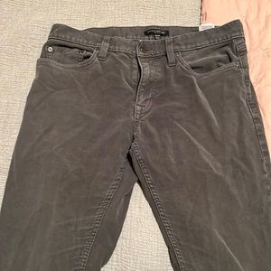 Cozy Velvet Gray Jeans - Banana Republic Traveler